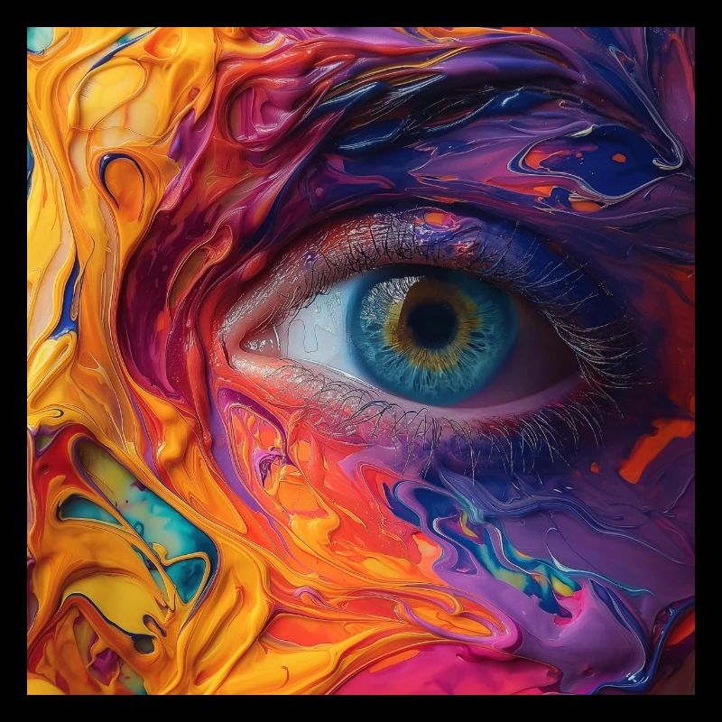 Œil coloré