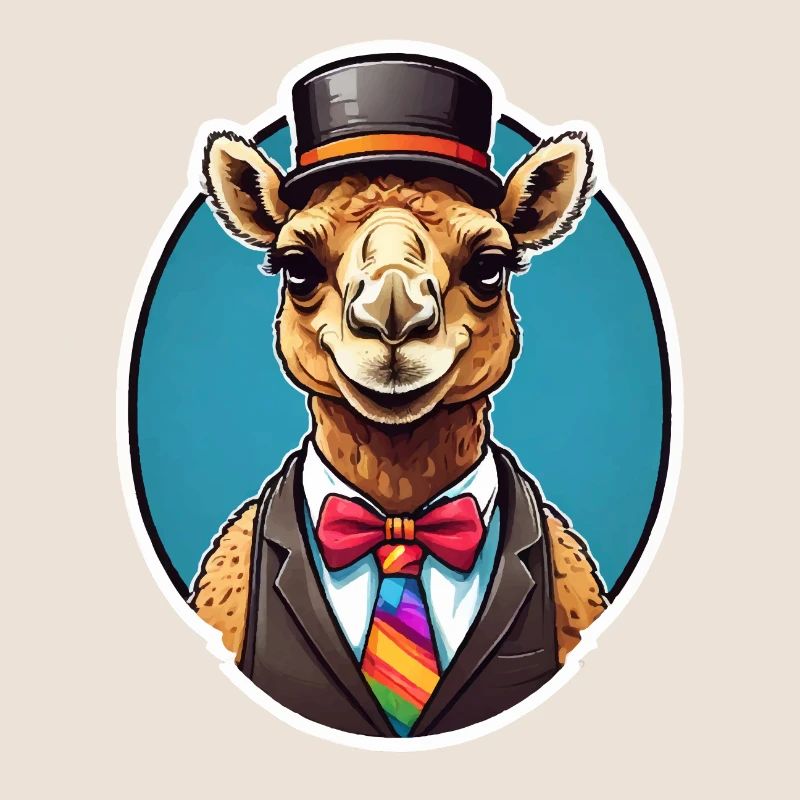 Lustiges Comic Kamel