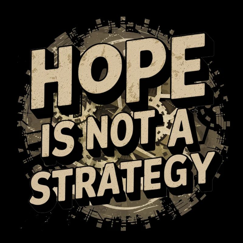 Hope is not a strategy - Positive message