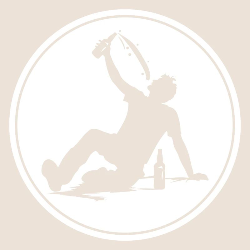 Drinking Bier Silhouette