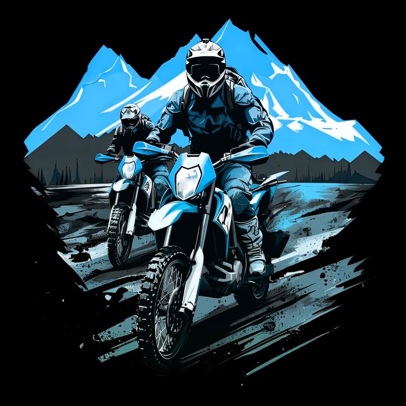 Motorcycel Cross Mountain Vacation Summer Mount
