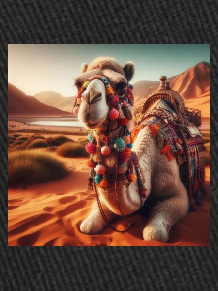 camel in a desert A1