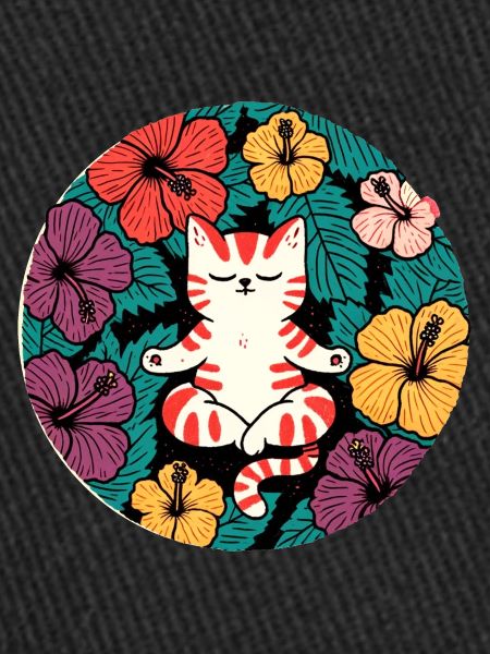 Chat d’hibiscus zen