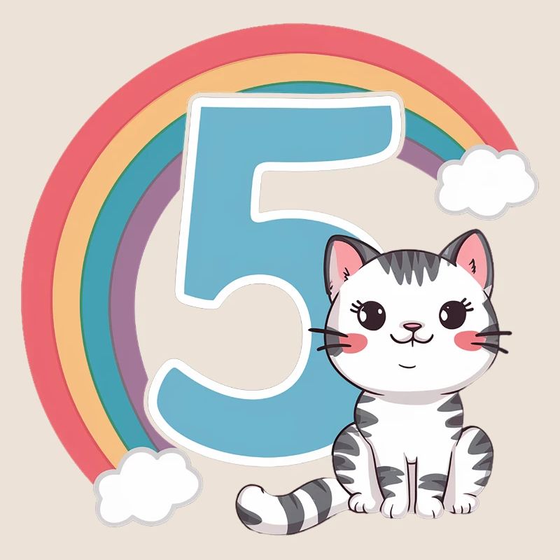 Chat mignon - 5e anniversaire - 5 ans