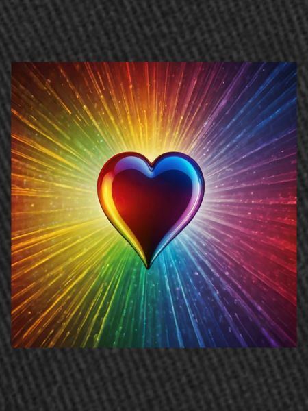 Regenbogen Herz