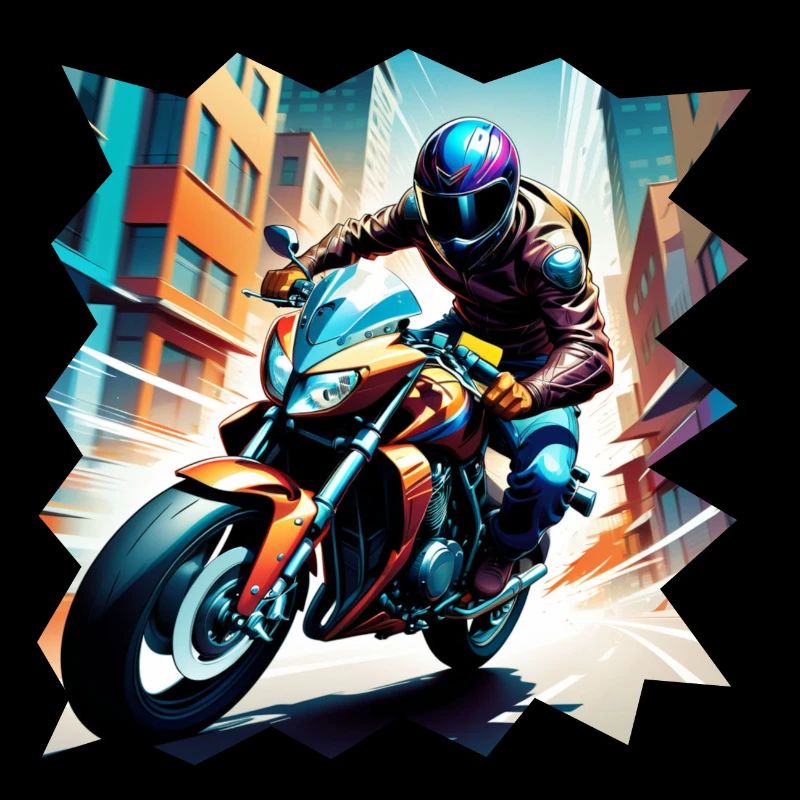Motorrad Rennfahrer