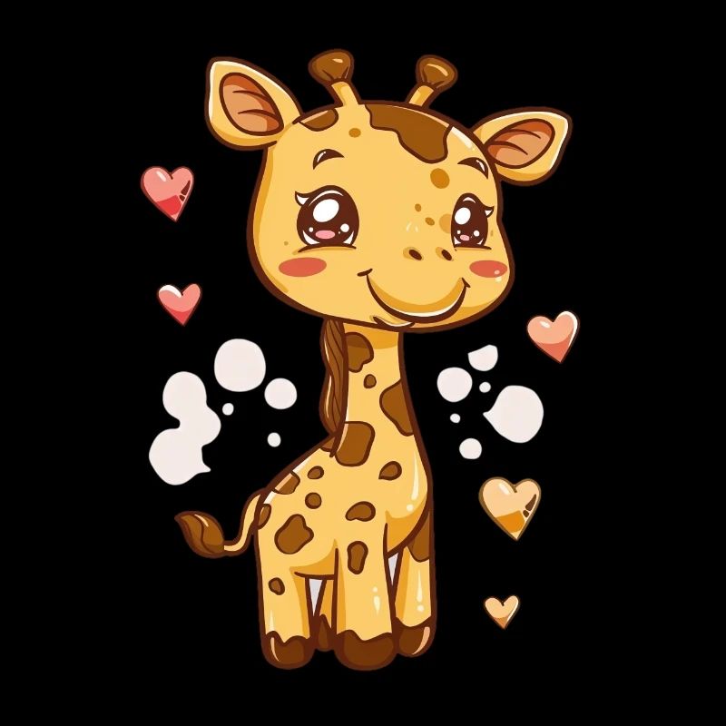 Playful Giraffes Drawing for Kids