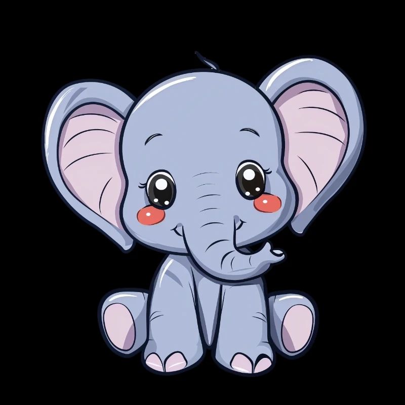 Petit éléphant mignon pour enfants