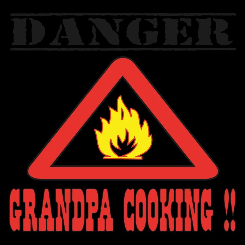 Gefahr Opa beim Kochen