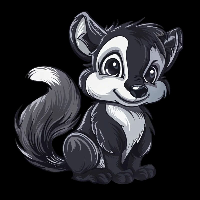 Cute Skunk with big eyes