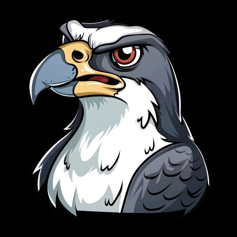 Proud eagle with a strong look