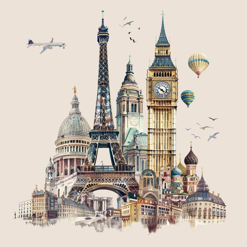 Les points de repère sont généralement des bâtiments