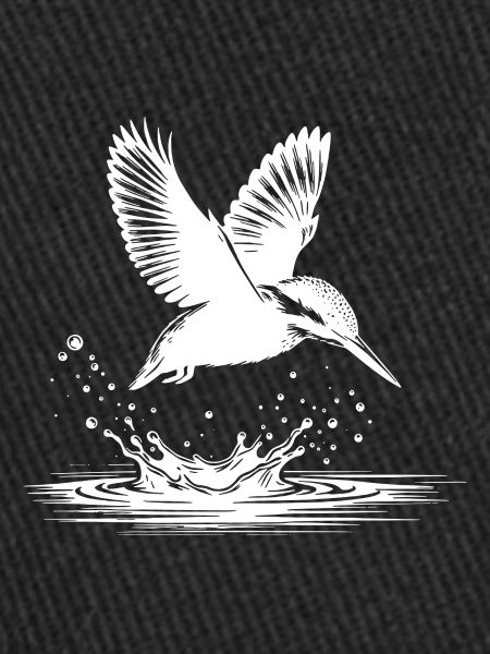 Kingfisher catching fish