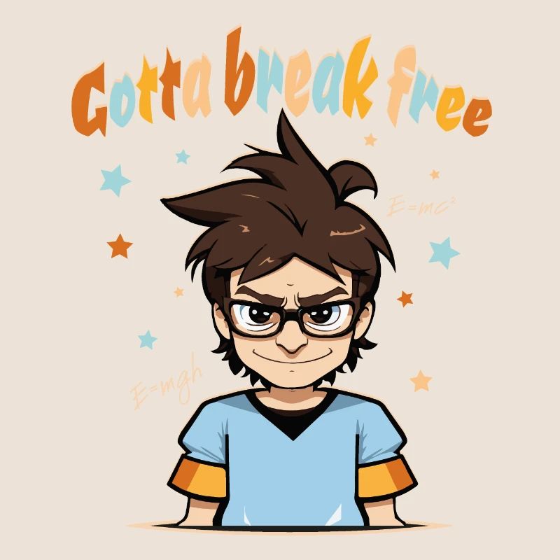 Nerd Nerd Geek Computer Freak - Gotta break free