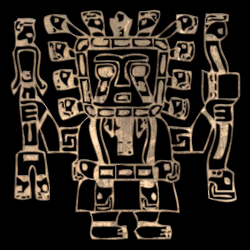 Maya Mexique Aztèque Mexicain Tribar Crâne Indien Inca