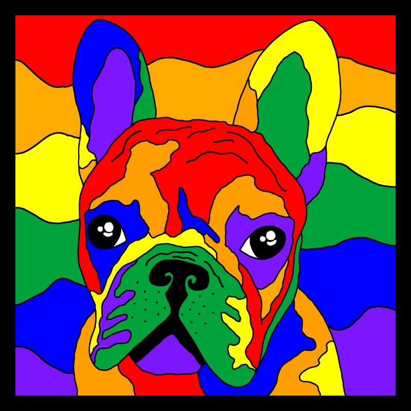 Rainbow Frenchie