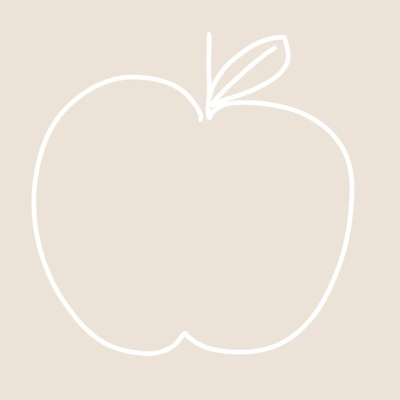 apfel essen symbol form