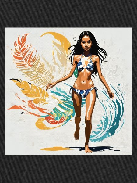 Surfeuse hawaïenne