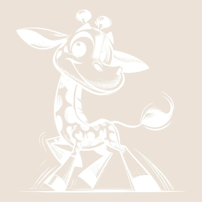 Dessin d’un petit bébé girafe mignon