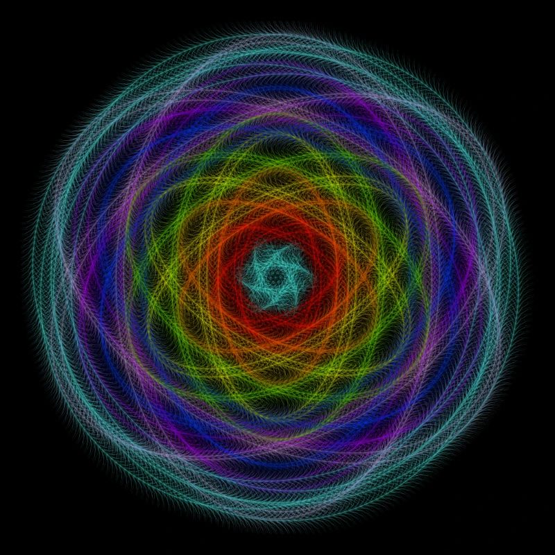 Hypnotischer Regenbogen