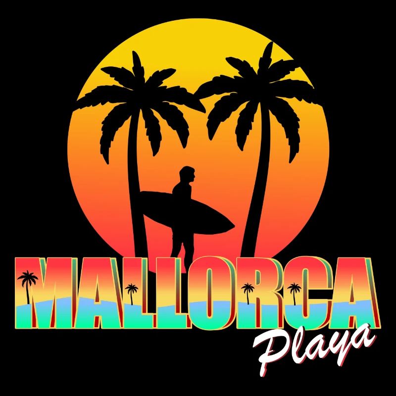 Mallorca Playa Surfer