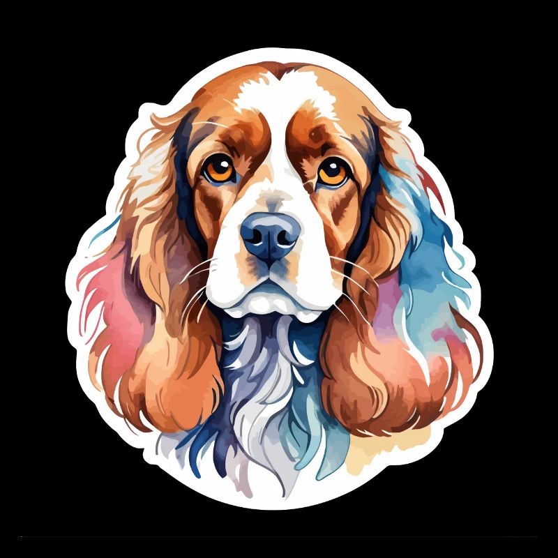 Cocker américain Épagneul Aquarelles
