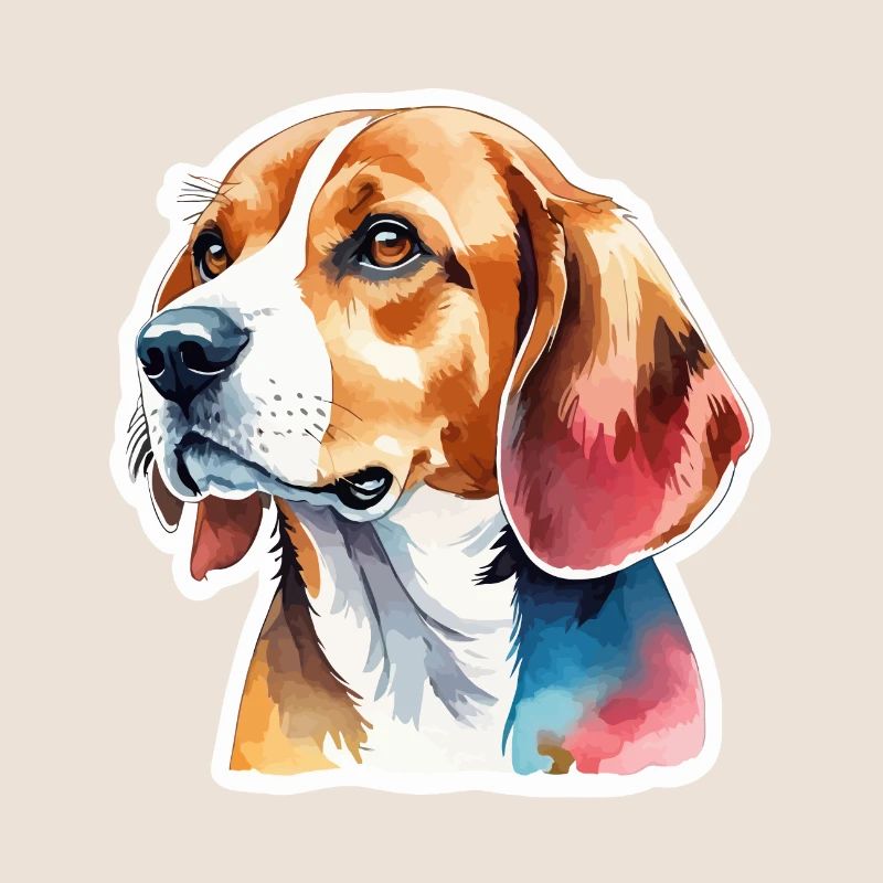 Beagle Aquarelles