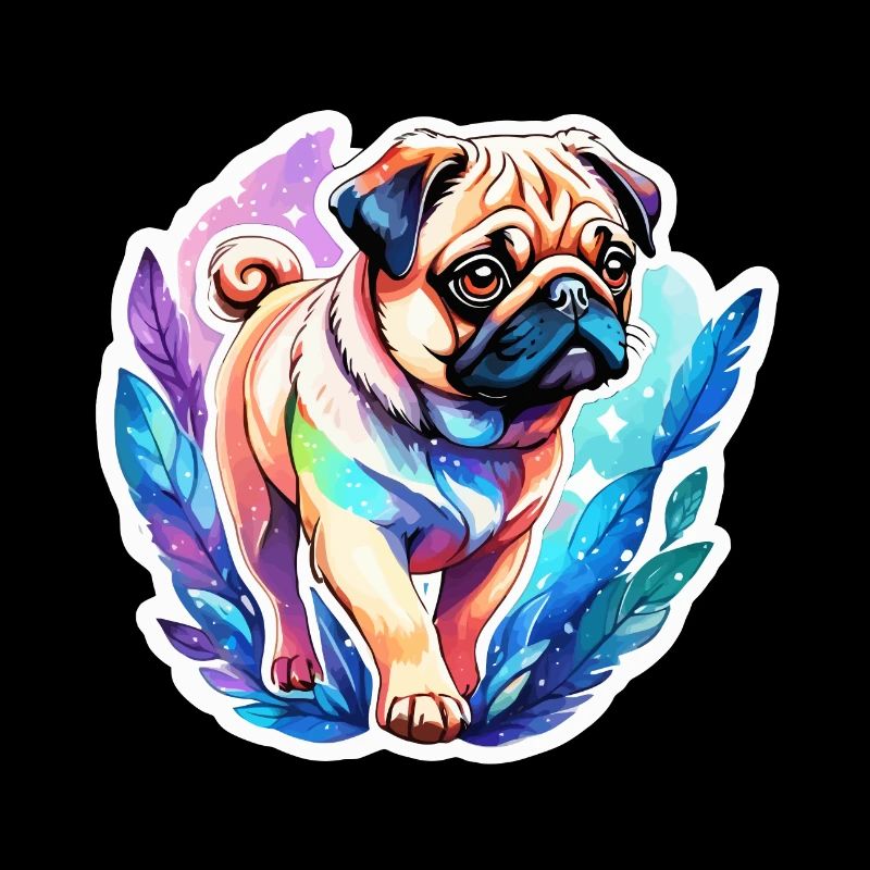Pug Watercolors