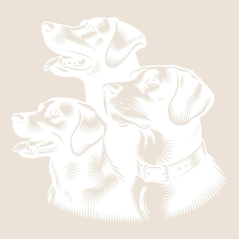 Meute de petits chiens comme portrait