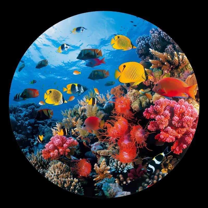 Une plongée à travers une barrière de corail