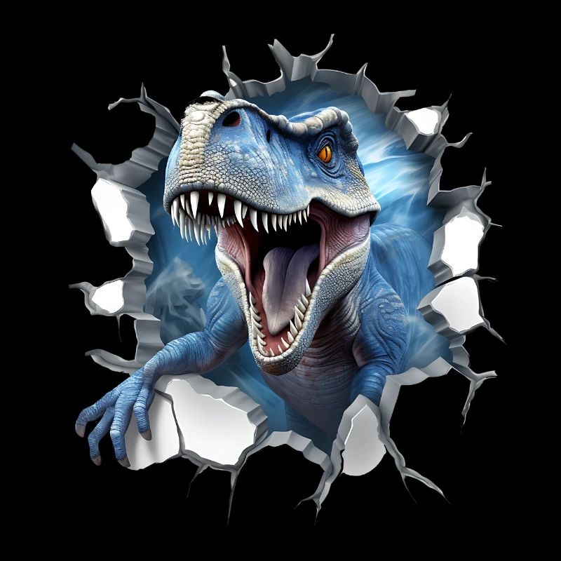 Autocollant T-rex de dinosaure