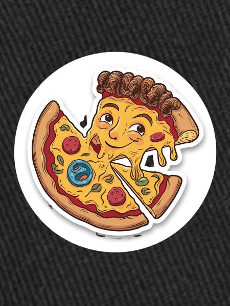 Pizza morceau de pizzeria