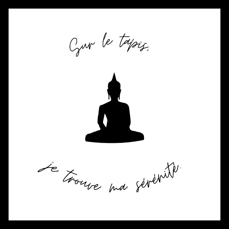Yogi sur tapis
