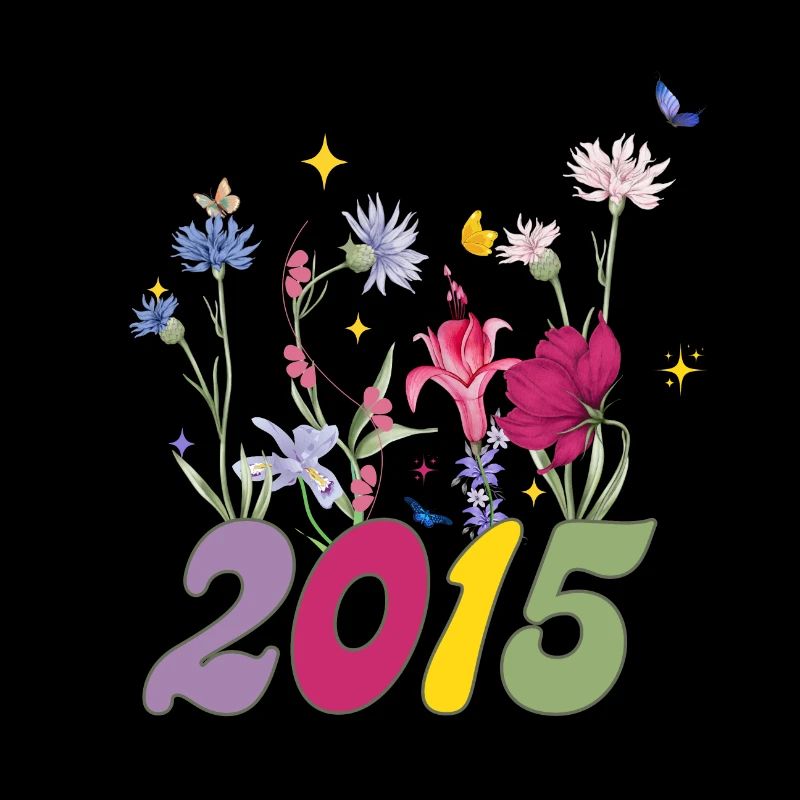 Année de naissance 2015 fleurs sauvages