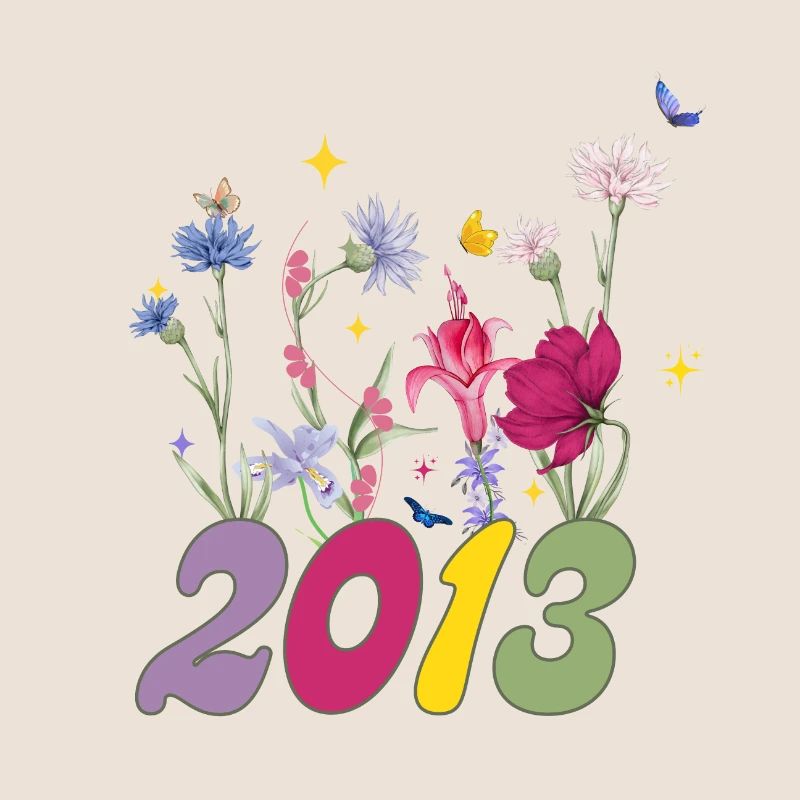 Année de naissance 2013 fleurs sauvages