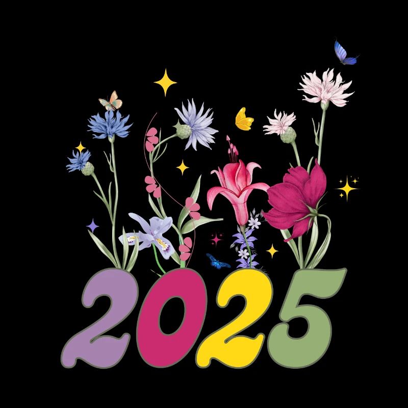 Année de naissance 2025 fleurs sauvages