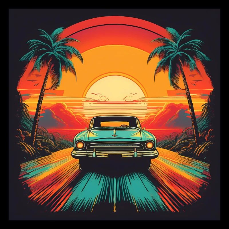 Retro Sunset Drive