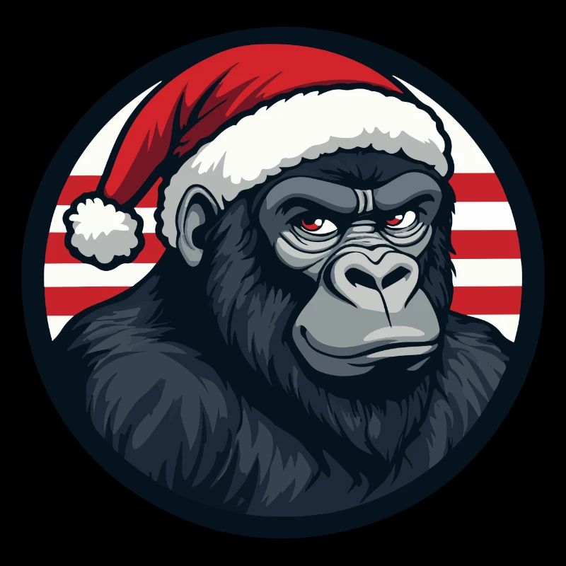 Gorilla Weihnachten Christmas
