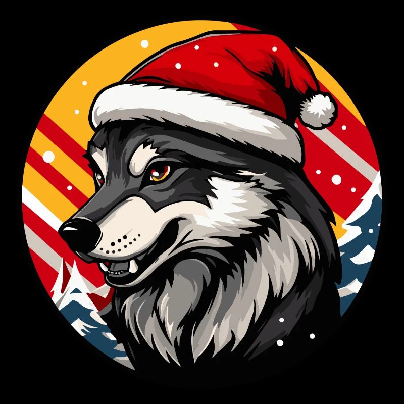 Wolf Weihnachten Christmas