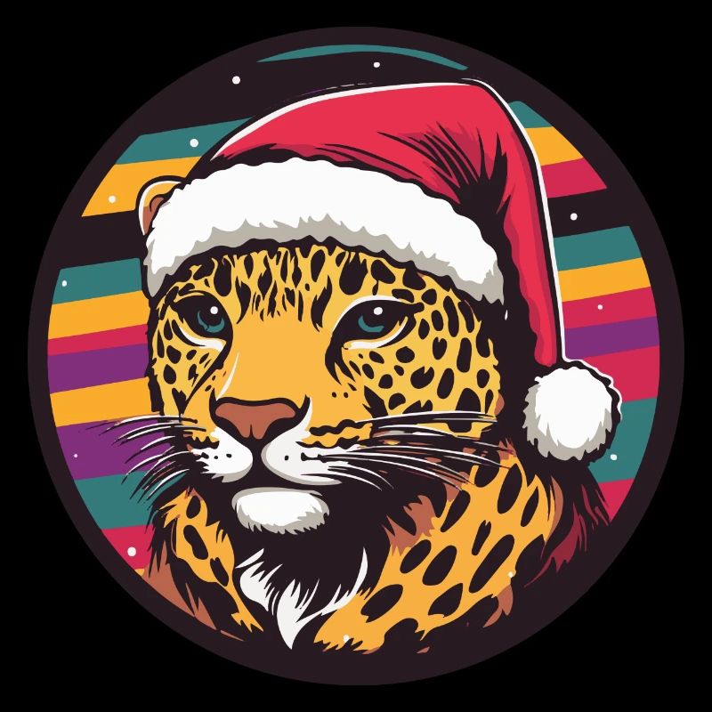 Léopard Weihnachten Noël