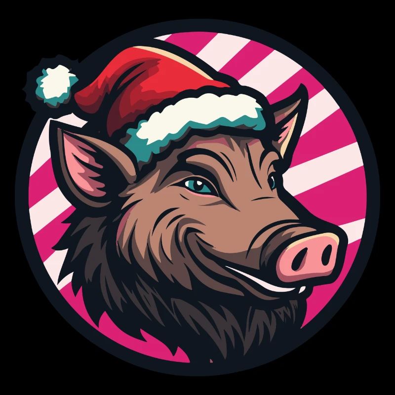 Cochon Noël Noël Sanglier