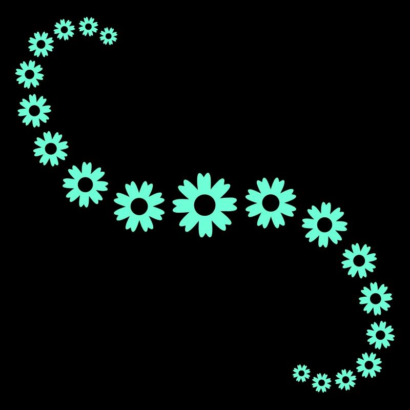 Many Pretty Flowers Colorful Decorative Pattern Beautiful