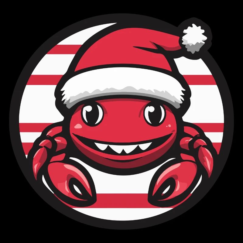 Crabe Crabe Animal de Noël