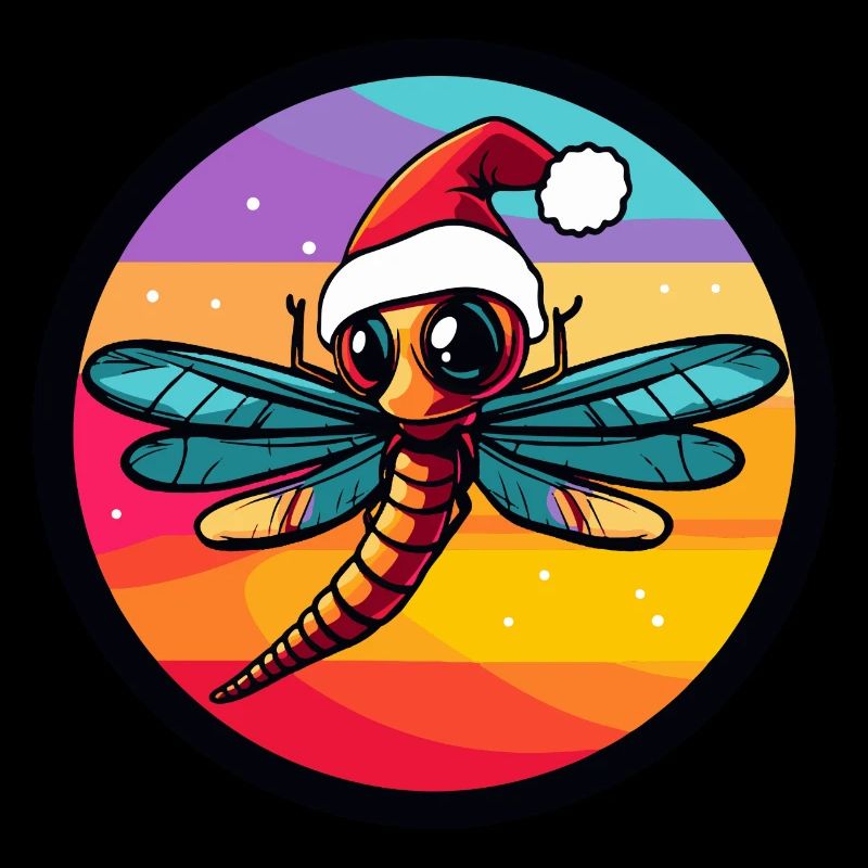 Libellule animal de Noël