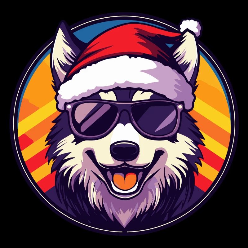 Samoyède Chien Noël Cool