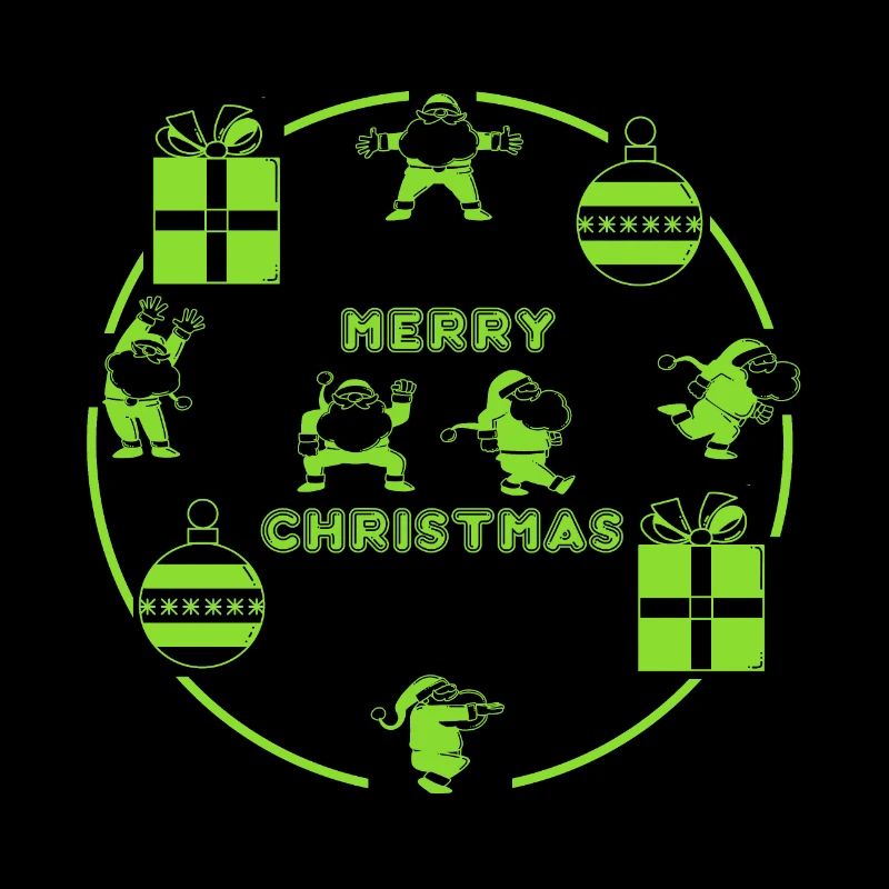Der Weihnachtsmann im Kreis