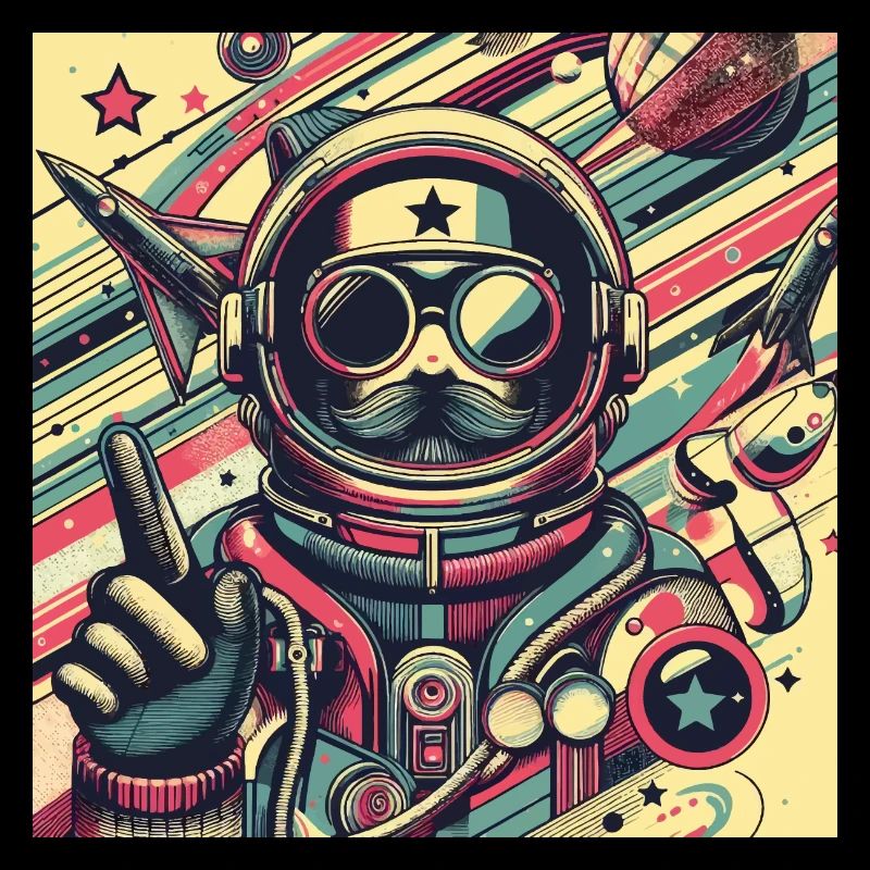 Voyageur de l’espace rétro