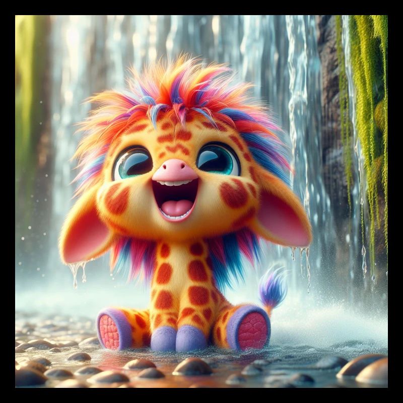 Giraffe Waterfall