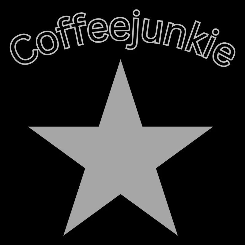 Coffeejunkie avec une étoile