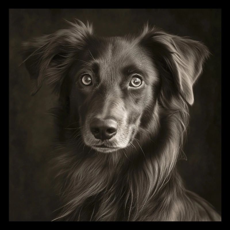 Animaux noirs - Chien mignon